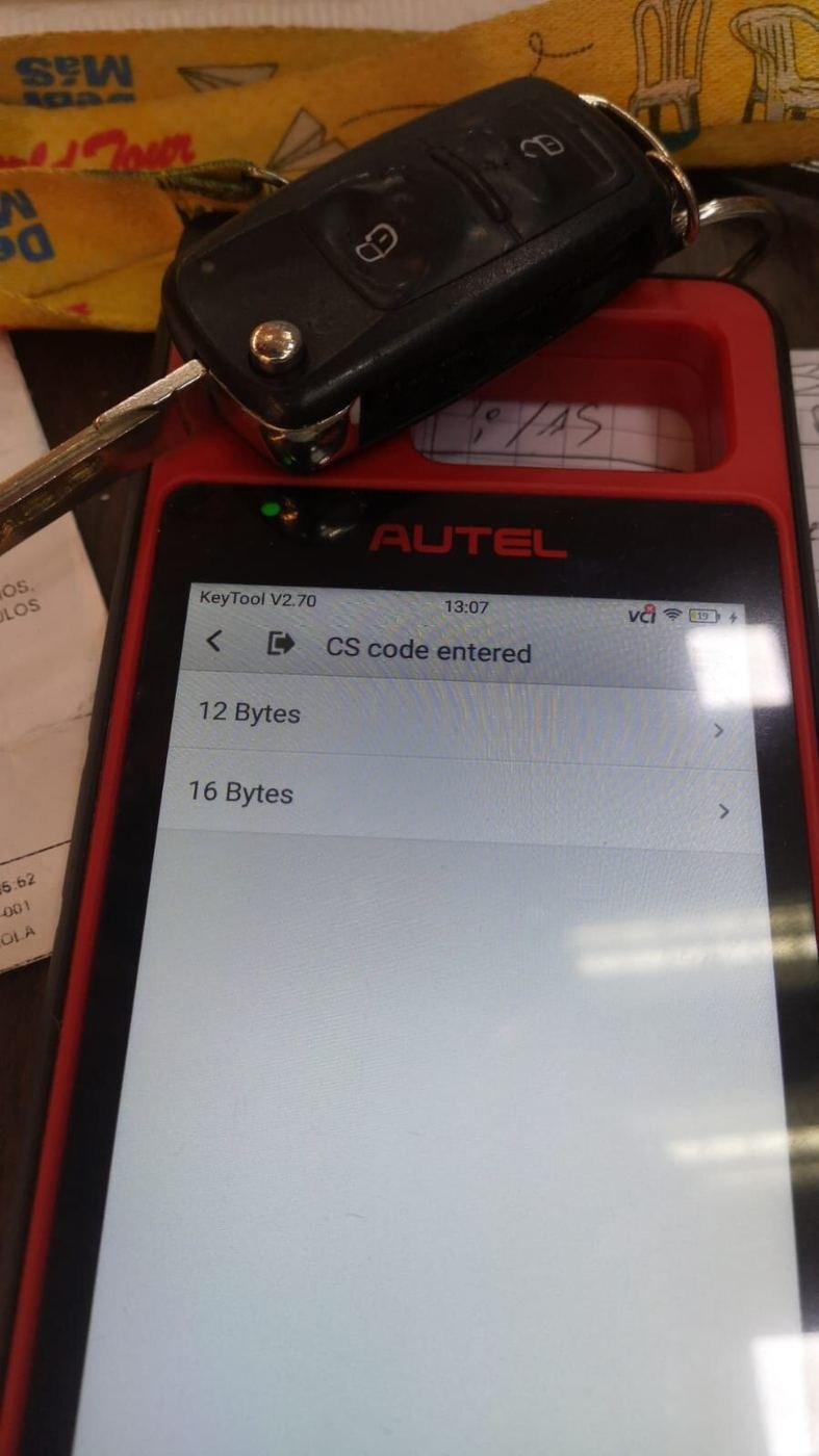 Lectura de transponder con equipo Autel